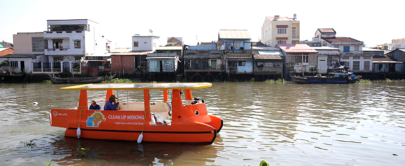 Kampagne zur Säuberung des Mekong-Flusses in Vietnam